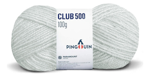Lã Club 500 Tricô Pingouin Novelo 200m 100g (500 Tex) Cor 3508 - Chalk