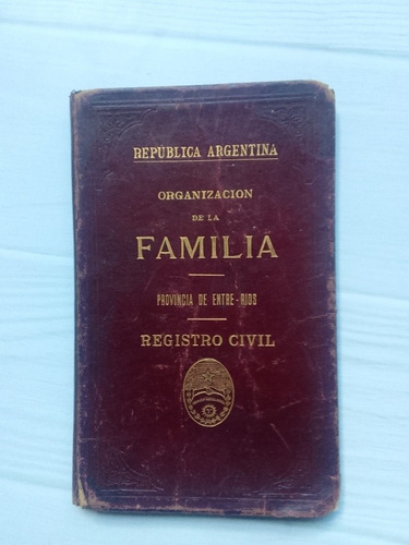 Libreta Identificación Antigua. Documento Antiguo.argentina.