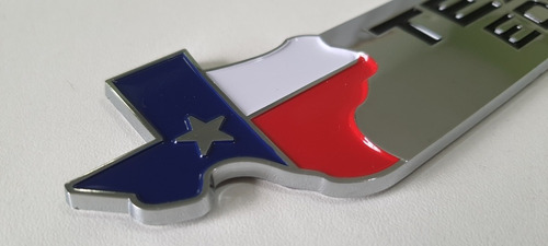 Imagem 6 de 7 de Emblema Texas Edition Cromado Mapa 3d Chevrolet Ford Dodge