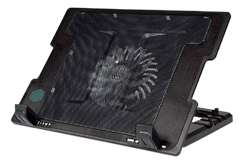 Base Notebook 9 A 17 Ventilador 14mm Silencioso Led Azul