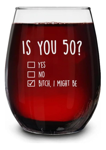 Acevedodesign Copa De Vino Para Regalos De 50 Cumpleaños - ¿