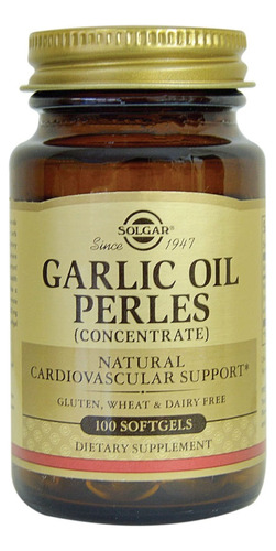 Garlic Oil Solgar X 100 Sofgels