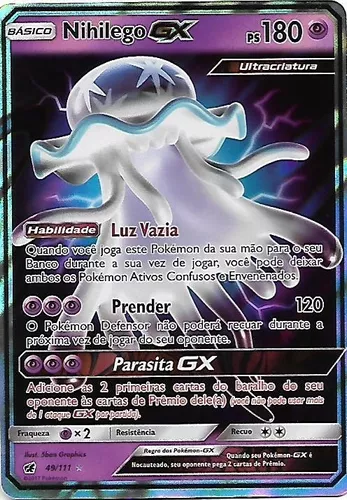 Nihilego Gx 49/111 + 30 Cartas Grátis (originais Copag)