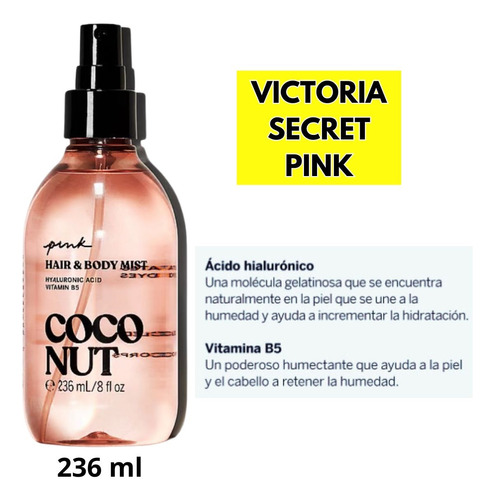 Victoria, Secret Pink Coco Bruma Pelo Y Cuerpo 