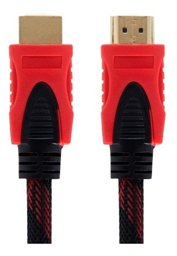 Cable Hdmi 3 Metros Mallado Oro Doble Filtro V1.4 Hd 3d 4k