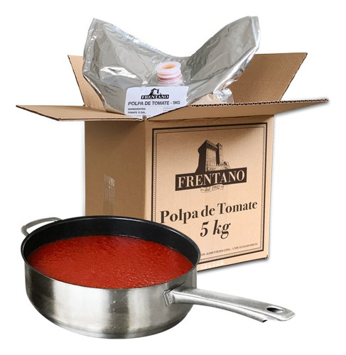 Polpa De Tomate Pelado Frentano Foodservice Bag 5kg