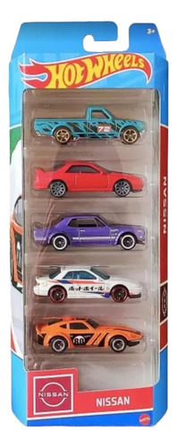 Set 5 Autos Nissan Hot Wheels Datsun Skyline Silvia Fairlady