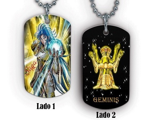 Imagen 3 de 4 de Cadenas Personalizadas Caballeros Del Zodiaco
