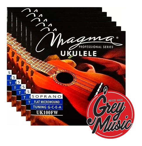 Encordado Magma Uk100 Fw Ukelele Soprano Microwound Hawai