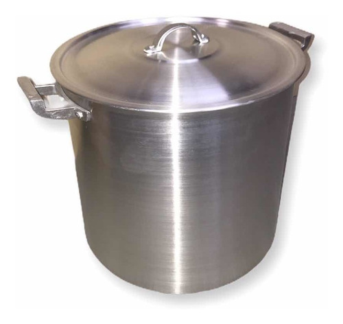 Olla De Aluminio Nº24 - 10 Litros Con Tapa Profesional 