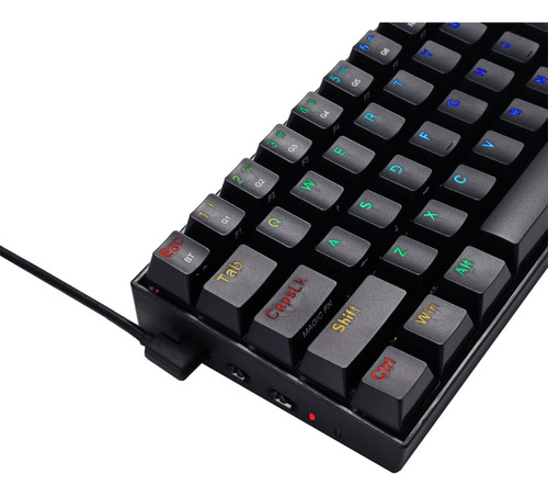 Imagen 3 de 5 de Outlet Teclado Redragon Draconic Black K530rgb