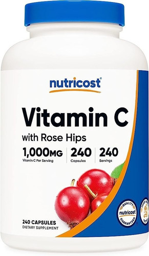 Original Nutricost Vitamina C Y Cherry  1025 Mg, 240 Cap  