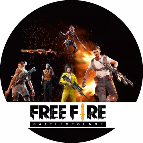 Adesivo Free Fire com nome personalizado