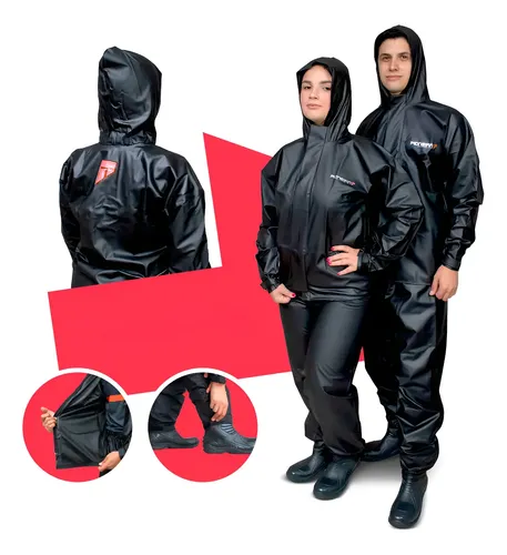 Capa De Chuva Moto Motoqueiro Impermeável C/ Capuz Pioneira