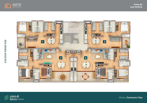 Imagem 9 de 9 de Città Di Lucca - Empreendimento Para Investidor - Melhor Do Que Estar Perto De Tudo É Ter Seu Próprio Apartamento Na Cidade Mais Charmosa Do Litoral - 5103 - 70120158