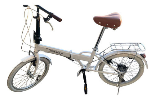 Bicicleta Dobrável Fenix White Marcha Shimano 6 Velocidades