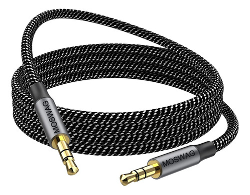 Cable Auxiliar 0.138 in Audio Nailon Trenzado Estereo Pc