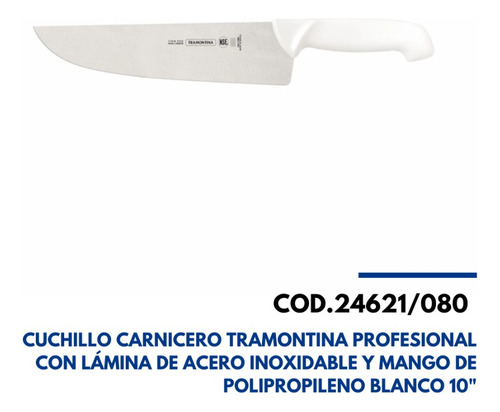 24621080 Tramontina Cuchillo Carnicero 10 Profissional Mast