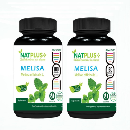 Melisa 2x180 Cáps C/u 450mg Relajante Sistema Nervioso