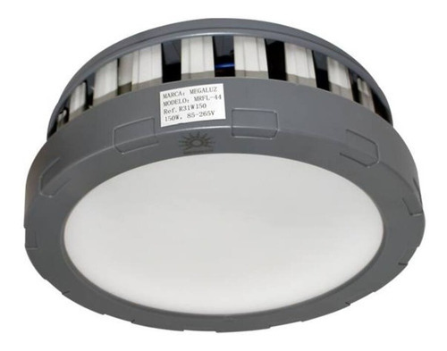 Reflector Led Circular Tipo Minero Industrial 150w 16500lm Color de la carcasa Gris