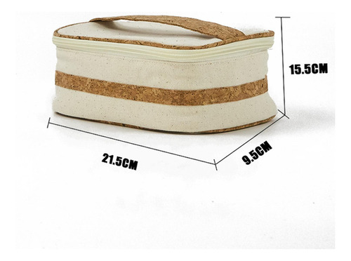 Bolsa De Maquillaje De Lona De Uso MĂșltiple Con Accesorios
