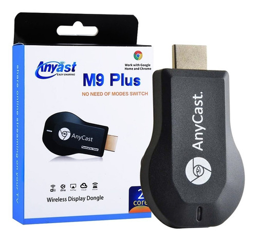 Tv Stick Anycast M9 Plus Negro Con 128mb De Memoria Ram