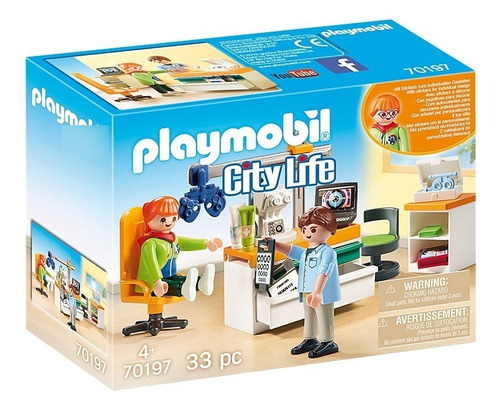 Playmobil 70197 City Life Oftalmólogo Niño Oculista La Plata