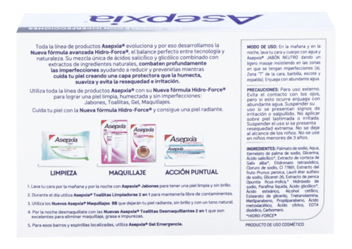Asepxia Jabón Neutro 100 G.