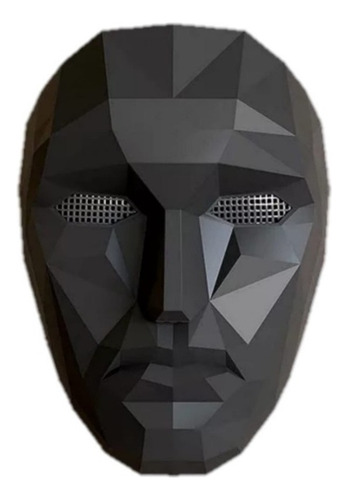 Máscara Juego Del Calamar Líder Soldados,negra.