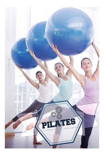 Painel Adesivo De Parede - Fitness - Pilates - 1457pnp Cor Colorido