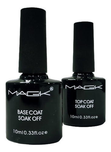 Kit Base Coat Y Top Coat Magk 10 Ml - 100% Original