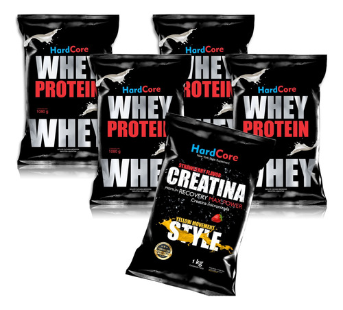 4 Kg De Proteína Whey Protein (4 De 1 Kg) + 1 Kg De Creatina