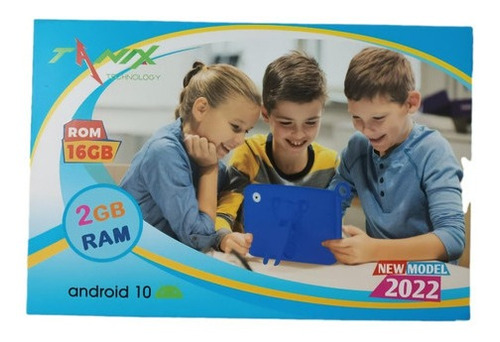 Tablet Infantil Kids Color Ram 2gb Rom 16gb Camara Android 