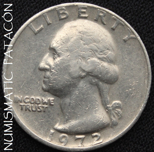 Moneda Usa Quarter Dollar 1972 - Km 164a (Usado)