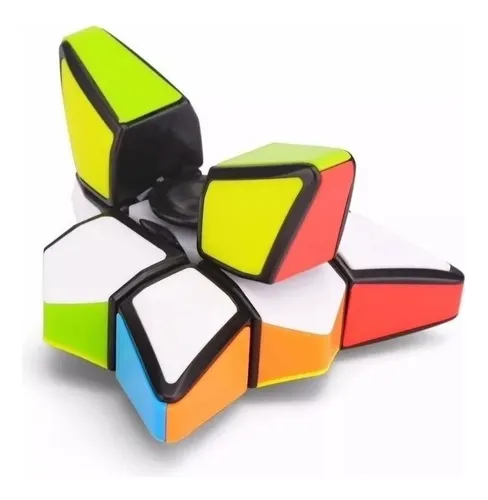 Spinner Cubo Magico 3 X 3 Magic Cube 2 En 1 Forma Estrella