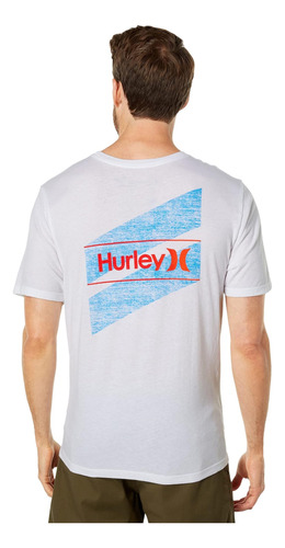 Hurley One & Only Slashed Polera De Manga Corta Blanca LG