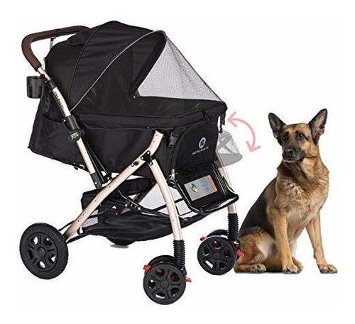 Imagen 8 de 11 de Carriola De Viaje Resistente Hpz-pr America Hpz Pet Rover L