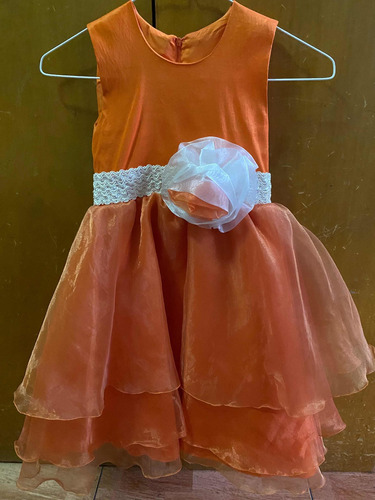 Hermoso Vestido De Fiesta Niña T=5/7. Usado.