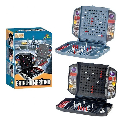 Jogo Batalha Marítima Naval +2 Tabuleiros Brinquedo Infanti