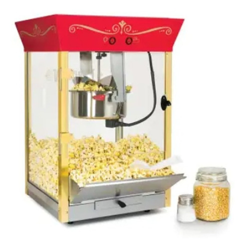 Maquina Carrito Para Palomitas Nostalgia Rojo Ccp610