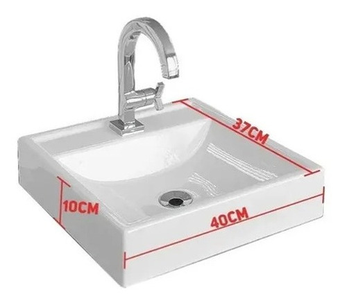 Imagen 3 de 3 de Mueble Aereo Con Bacha Apoyo Cuba S/espejo