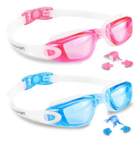 Gafas De Natación Unisex Eversport Azul Y Rosa X2u