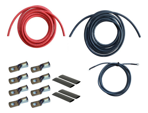 Windynation Kit De Cable De Bateria De Calibre 2 Awg (10 Pie