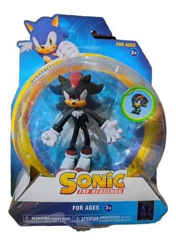 Muñecos Shadow + Tazo Personaje Sonic X1 Blister