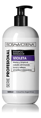 Shampoo Matizador Violeta 500ml Rosa & Morena Serie Prof