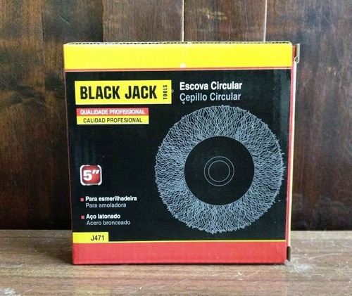 Cepillo Circular De Bronce P/amoladora 5puLG Black Jack J471