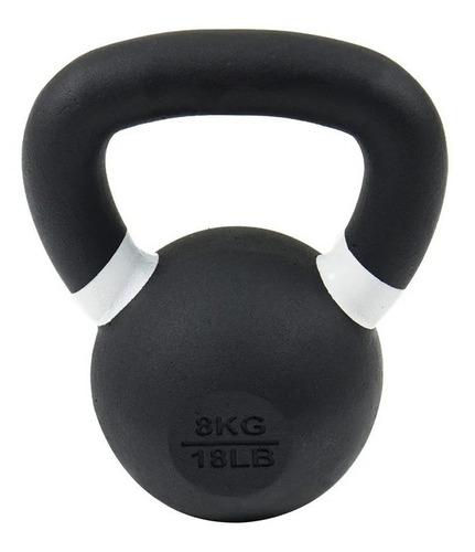 Kettlebell Black Coated 8 Kg