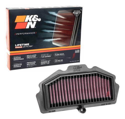 Filtro Ar Kn K&n Kawasaki Z650 17-22 Ninja 650 18-21 Ka-6415