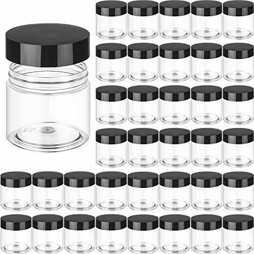 Contenedor Rellenable - Satinior 36 Pieces Plastic Jars Roun