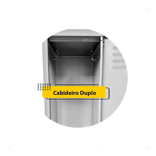 Roupeiro De Aço Locker 8 Portas Grande Vestuario Multiuso